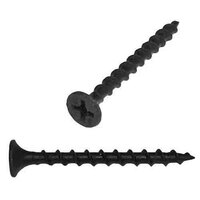 DWSC158 #6 X 1-5/8" Drywall Screw, Bugle Head, Phillips, Coarse, Black Phosphate